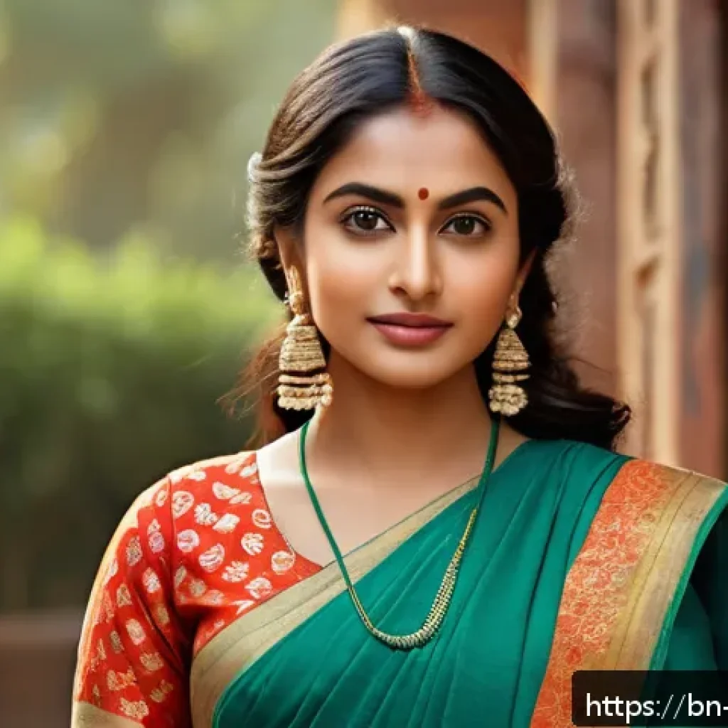 캐릭터디자인 학습을 위한 프로젝트 아이디어 - A vibrant digital portrait of a confident young Bengali female character in stylish modern attire re...
