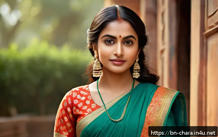 캐릭터디자인 학습을 위한 프로젝트 아이디어 - A vibrant digital portrait of a confident young Bengali female character in stylish modern attire re...