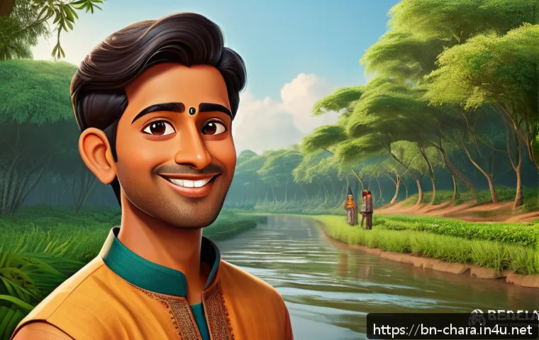 캐릭터디자인 학습을 위한 독서 목록 - A stylized cartoon character design of a young Bengali male adventurer, wearing traditional yet func...
